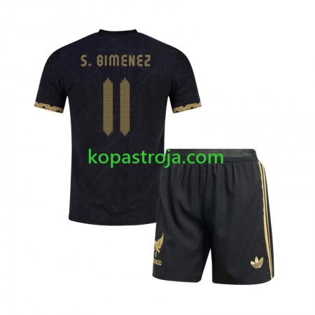 Billiga Fotbollströjor Mexiko Santiago Gimenez 11 Gold Cup Barn Hemma tröja 2025 Kortärmad